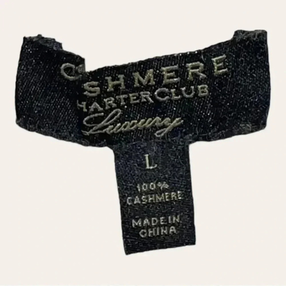 0259. CASHMERE CHARTER CLUB LUXURY SWEATER 100% CASHMERE LARGE‎ - Picture 6 of 9